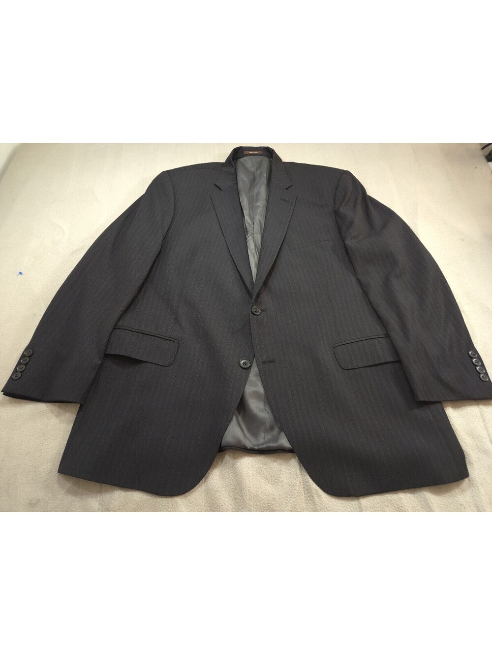 Peter Millar Jacket Mens 46 Gray Pinstripe Wool Sport Coat Blazer Suit
